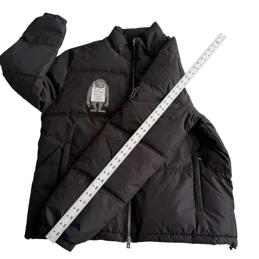 Tango Hotel Limited Edition Do Nothing Graffiti Black Puffer‎ Jacket XL
